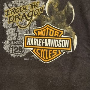 Tail of the Dragon Maryville Tennessee Harley- women's t-shirt